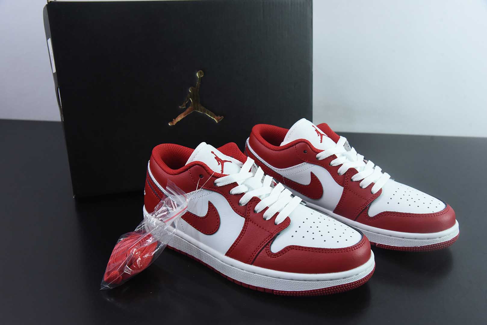 Air Jordan 1 Low AJ1 White Red 553558-166